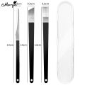 Monja 3pc Pedicure Cuticle Pusher Foot Dead Skin Remover Scraper Paronychia Exfoliating Knife Cutters Ingrown Toe Nail Care Manicure Tools.