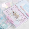 Pvc Envelope Series Girl Heart Star Book Unique 148*192mm Snap Button Diary Book Diy Detachable Notebook for Stationery Enthusiasts Personal Journaling School Or Office Supplies Creative Writing Gift. 