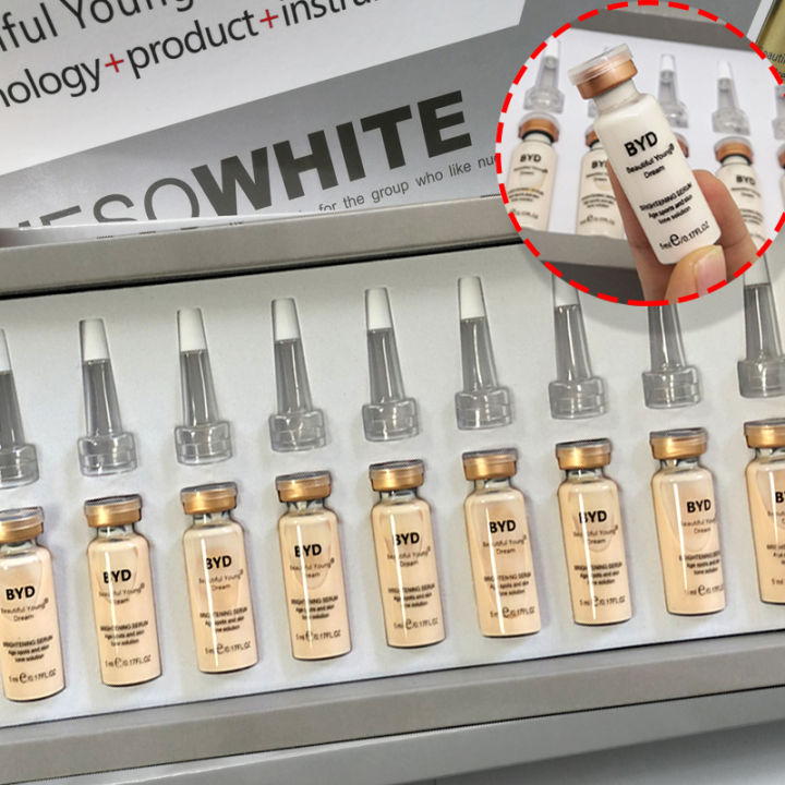 Korean 5ml Skin Whitening Glow Foundation Cream BB Serum Kit for BB Make Up Meso White Brightening Serum Skin Care Products
