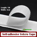 1M x 3cm Self Adhesive Hook And Loop Velcro Tape Double Sided Sticky Back Velcro Strip (White). 