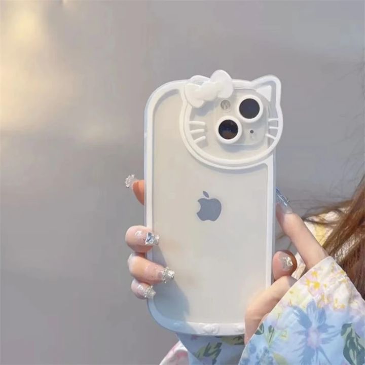 Sanrio%20Hello%20Kitty%20Transparent%20Case%20For%20iPhone%2014%2013%2011%2012%20Pro%20Max%20X%20XS%20XR%207%208%20Plus%20Cosmetic%20Mirror%20Cartoon%20Shockproof%20Cover%20Y2K%20Honoria%20-%20Image%205