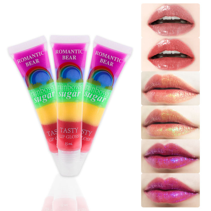 Red%20Lip%20Plumper%20Gloss%20Transparent%20Lip%20Gloss%20Rainbow%20Fruity%20Lip%20Balm%20Shiny%20Lip%20Tint%20Make%20up%20Mouth%20Primer%20Lipstick%20Makeup%20-%20Image%202