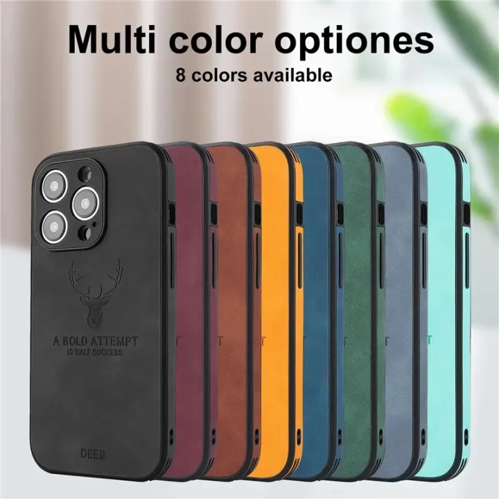 Deer%20A%20Bold%20Attempt%20is%20Half%20Success%20Leather%20Case%20For%20iPhone%2011%2012%2013%2014%20Pro%20Max%20Magsafe%20Magnetic%20Wireless%20Charging%20vehicle%20Cover%20-%20Image%206