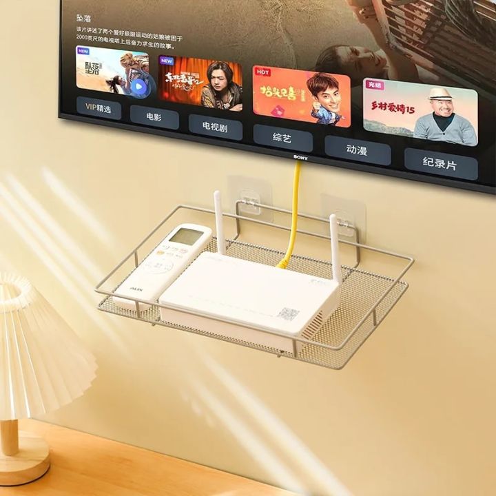 Multi-function%20Router%20Rack%20Wifi%20Wall%20Rack%20Punch-free%20Wall%20Hanging%20TV%20Set-top%20Box%20Wall%20Hanging%20Bracket%20Stationery%20Storage%20Rack%20-%20Image%202