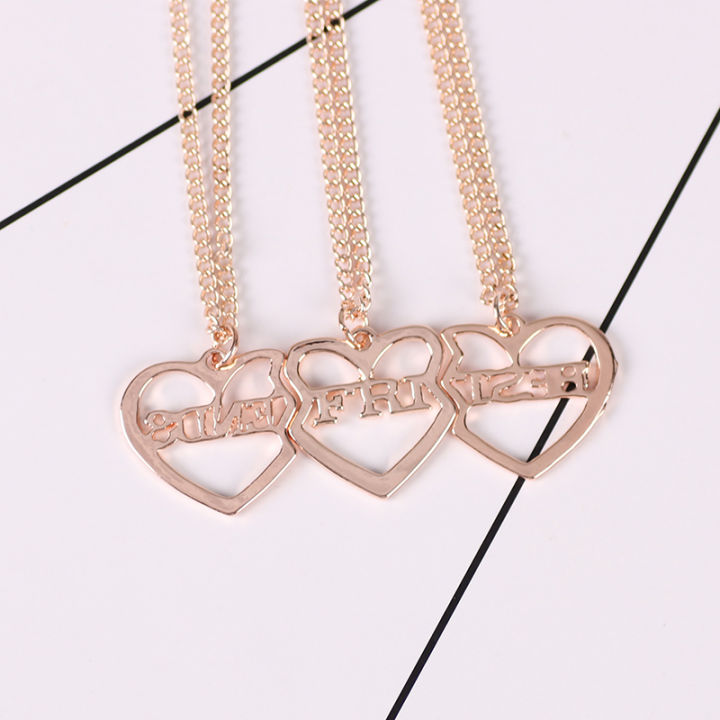 3%20Pcs/Set%20Best%20Friends%20Necklace%20Heart%20Shaped%20Pendant%20BFF%20Necklaces%20Friendship%20Choker%20For%20Women%20Girls%20Sisters%20Chains%20Gift%20-%20Image%204