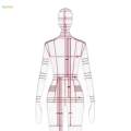 Clothing Design Drawing Template Ruler 4 Models Template for Drafting DIY Quilting Sewing Clothing. 