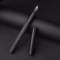 Hongdian H1 Black Aluminum Fountain Pen Extra Fine Nib, Smooth Writing Instrument with Converter and Pen Case Set. 
