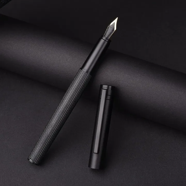 Hongdian%20H1%20Black%20Aluminum%20Fountain%20Pen%20Extra%20Fine%20Nib,%20Smooth%20Writing%20Instrument%20with%20Converter%20and%20Pen%20Case%20Set%20-%20Image%204