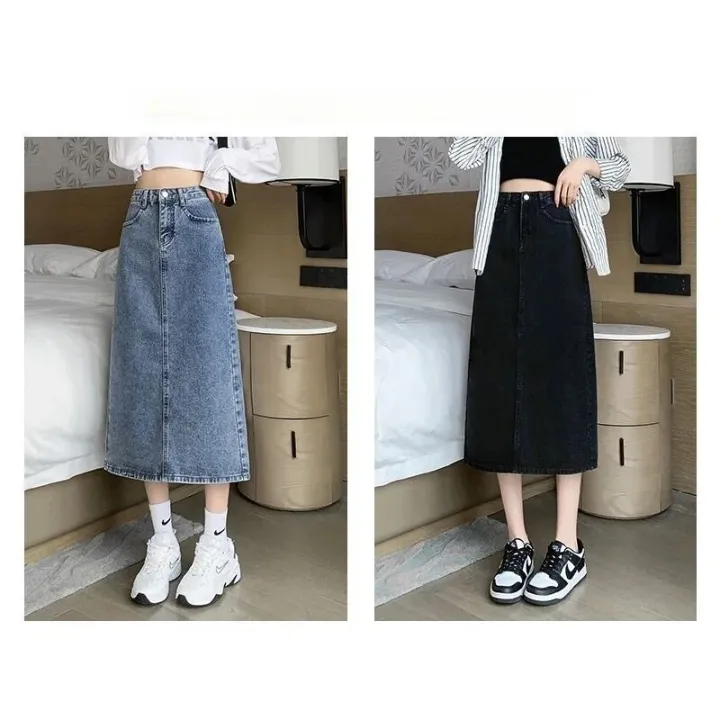 Fashion%20Denim%20Long%20Y2k%20Vintage%20High%20Waist%20Split%20Midi%20Jeans%20Skirt%202023%20Summer%20Women's%20Clothing%20Korea%20Stylish%20-%20Image%205