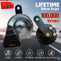 Motocare H2 Premium Dual Tone Snail Horn 12V Universal High Low Horn Set 80mm 105 to 118dB 1 Pair Water Resistant. 