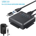 USB 3.0 to IDE/SATA Hard Drive Docking Station Adapter Cable External Converter for 2.5 3.5 HDD SSD Universal Hard Disk Reader.