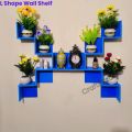 L shape Wall Shelf Self Adhesive Punch Free Wall Decor (10/8/6 Pcs 1 Set Stand ) Waterproof Premium Quality.. 