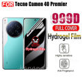 3 in 1 Tecno Camon 40 Premier Full Cover Soft Privacy Hydrogel Film Screen Protector for Tecno Camon 40 Pro Screen Protector Camera Lens Glass. 
