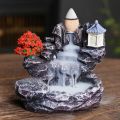 Backflow Incense Holder Waterfall Incense Burner Home Decor Aromatherapy Ornament Incense Cones with Backflow Incense Cones.
