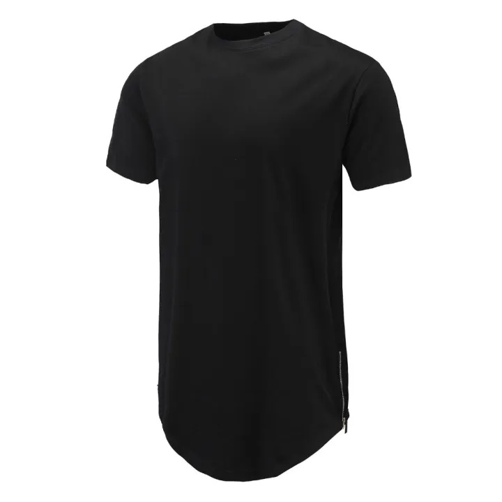 Men%20Casual%20T-Shirt%20Curve%20Hem%20Side%20With%20Zipper%20Short%20Sleeve%20Streetwear%20Men%20Long%20line%20Hip%20Pop%20Style%20Tops%20Fashion%20Men%20Extend%20Swag%20T%20-%20Image%204