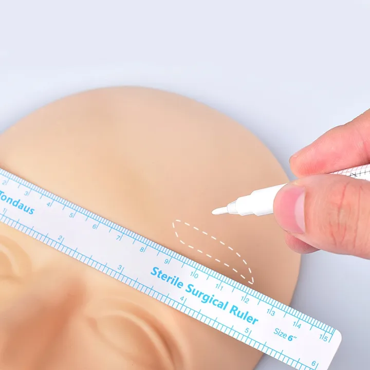 White%20Surgical%20Eyebrow%20Tattoo%20Skin%20Marker%20Pen%20Tools%20Microblading%20Positioning%20Accessories%20Tatoo%20Marker%20Pen%20with%20Measuring%20Ruler%20-%20Image%202