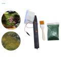 handheld Grass Planter Strong Power Advanced Flocking Kits with Garss Debris Electrostatic Flocking Machine for Micro Landscape DIY Project.