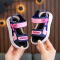 Children's and girls' sandals 2023 new Korean version of soft-soled non-slip middle-sized and boys' baby beach sandals. 