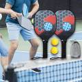 Wood Pickleball Paddles Two Paddles Two Pickle Balls Beginner Racket for Men Women Kids Lightweight Outdoor and Indoor with.