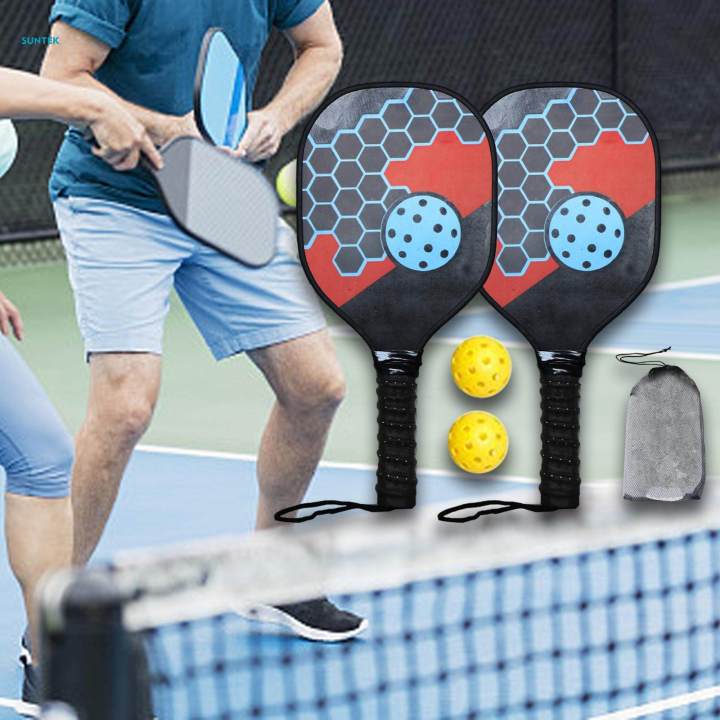 Wood%20Pickleball%20Paddles%20Two%20Paddles%20Two%20Pickle%20Balls%20Beginner%20Racket%20for%20Men%20Women%20Kids%20Lightweight%20Outdoor%20and%20Indoor%20with%20-%20Image%202