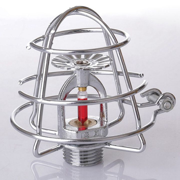 JDXHLAU%202X%20Fire%20Sprinkler%20Headguard,Fire%20Sprinkler%20Head%20Protection%20Frame%20Recessed%20Heavy%20Duty%20Chrome%20Plated%20Sprinkler%20Headcage%20-%20Image%204