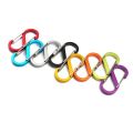 10PCS S Double Carabiner Set Camping EDC Survival Climbing Spring Backpack Clasps Keychain Tactical Gear Hooks Key Chain Clip.