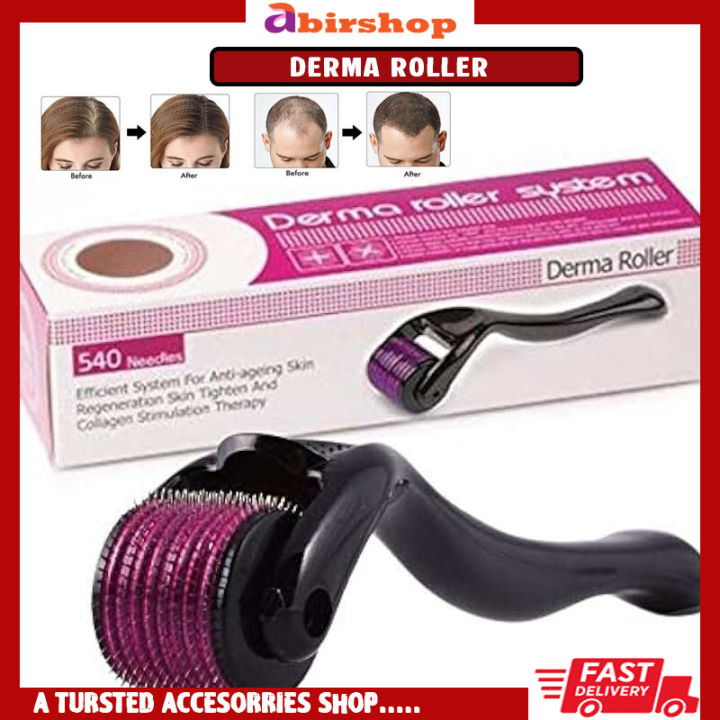 Derma Roller Micro Needle for Hair, Beard & Face – Skin Rejuvenation & Growth Therapy Tool 0.5mm / 1.5mm Titanium Microneedle Roller for Men & Women Premium Facial & Hair Growth Treatment