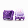 QUKAM Star Chen Flower Purple Switch 3 Pin 50gf Tactile Switch With Dustproof Stem Compatible with MX Mechanical Keyboard DIY.