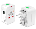 Universal Travel Adapter Converter with/without USB Multi Plug Power Socket UK/US/AU/EU/CA converter Double USB Ports Slots  International All in 1 Travel Adapter. 