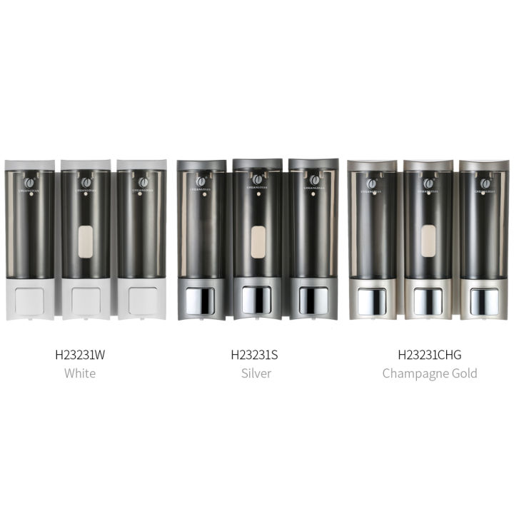 CHUANGDIAN%20Manual%20Soap%20Dispensers%20with%20Double%20Sided%20Foam%20Tape%20Wall-mounted%20Three%20Chamber%20Shampoo%20Box%20Shampoo%20Shower%20Gel%20Liquid%20Soap%20Dispensers%20Rest%20Room%20Washroom%20Toilet%20Soap%20Dispenser%20&%20Holder%20200ml*3%20-%20Image%207