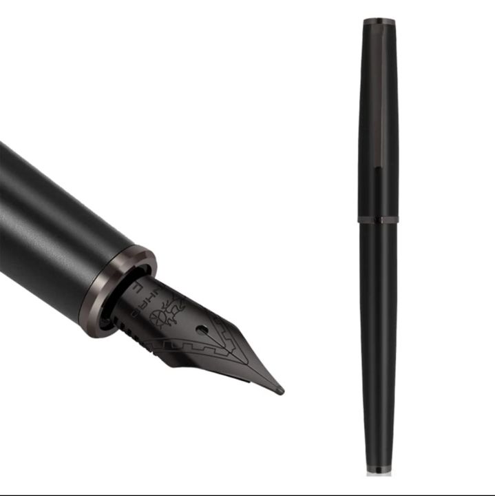 Jinhao%2095%20Series%20Metal%20Body%20Fountain%20Pen%20with%20Ink%20Refill%20Converter%20Matte%20Black,%20Fine%20Nib%200.5mm%20-%20Image%203