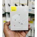Baseus Super Si Quick Charger TYPE-C 20W US Sets (suit for iPHONE ) White. 