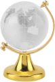 Golden Ocean World Globe Map With Swivel Stand Geography Educational Toy Gif. 