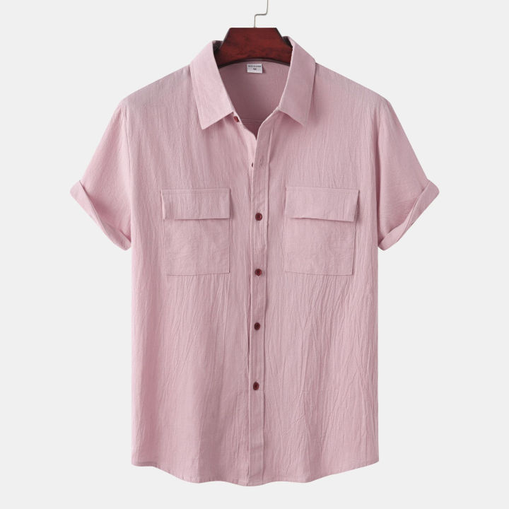 Mens%20Solid%20Cotton%20Linen%20Fashion%20Stripe%20Print%20Casual%20Shirt%20Plus%20Size%20Beach%20Shirt%20-%20Image%209
