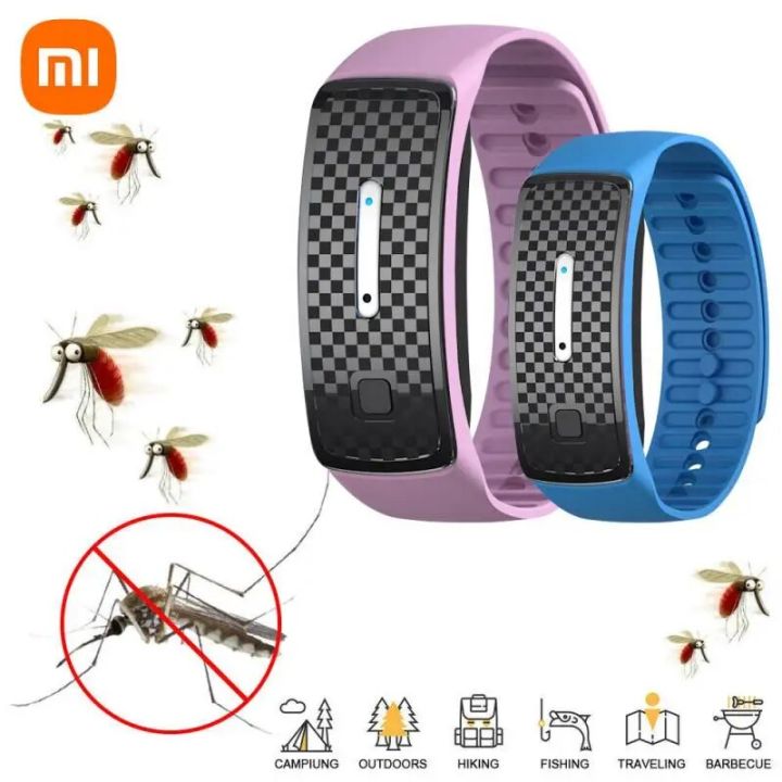 Xiaomi Ultrasonic Mosquito Repellent Bracelet Outdoor Mosquito Repellent Electronic USB Rechargeable Bionic Wave Anti Mosquito