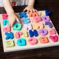 Wooden Puzzle Montessori Toys for Baby 1 2 3 Years Old Kids Alphabet Number Shape Matching Games Children Early Educational Toys. 
