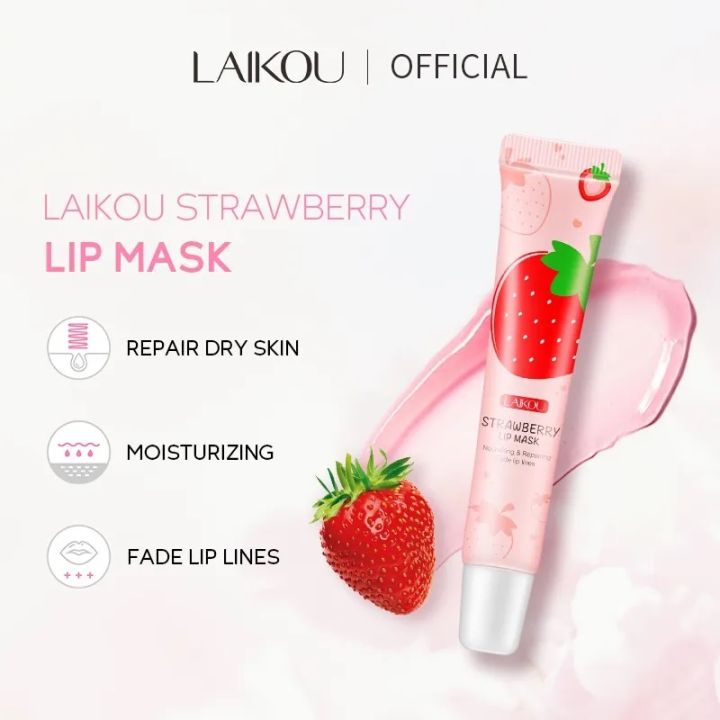 LAIKOU%20Strawberry%20Lip%20Mask%20Nourishing%20Moisturizing%20Lips%20Care%20-%2018g%20-%20Image%202