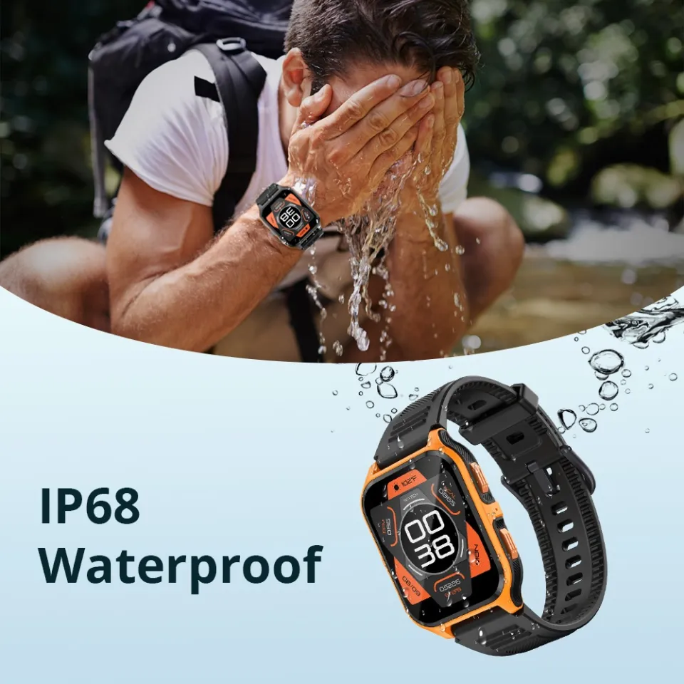 COLMI P73 Calling Smart Watch 1.9" Color Display IP68 3ATM Waterproof Heart Rate Blood Pressure Monitor 100+ Sports Modes Smartwatch for Men and Women