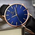 【Top mobile Store】（NEW）Minimalist Men's Watch Ultra Thin Watches For Men Fashion Simple Leather Clock. 