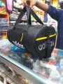 Gym Bag With Extra Chamber for shoes - Black. 