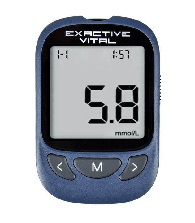 USA EXACTIVE VITAL GLUCOSE METER Honstime with 10 Free Strips - USA's ...