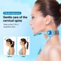 Adjustable Folding Neck Brace Lightweight 360 Degree Rotatable Posture Corrector Guard Neck Fixed Support Cervical Collar Blue.