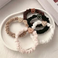 Elastic Hair Bands for Girls Simple Heart Ponytail Scrunchie Rubber Band Hair Ties Headband Hair Accessories. 