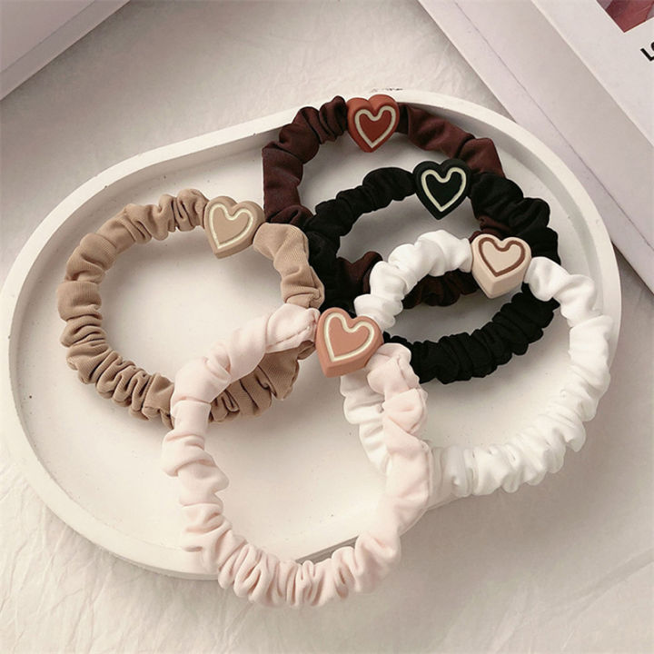 Elastic%20Hair%20Bands%20for%20Girls%20Simple%20Heart%20Ponytail%20Scrunchie%20Rubber%20Band%20Hair%20Ties%20Headband%20Hair%20Accessories%20-%20Image%202
