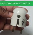 PKKA Electrical Power Plug AC 250V 10A 16A 2 Pin Round European Standard EU Male Plug Power Adapter AC Power Connector Cable Cord Male Plug. 
