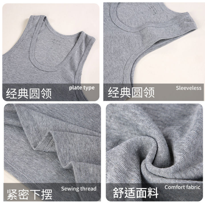 Men's%20Cotton%20Vest%20Summer%20New%20Thin%20Sleeveless%20Vest%20Sports%20Undershirt%20Men's%20Slim-Fit%20Innerwear%20Bottoming%20Shirt%20Middle-Aged%20-%20Image%203