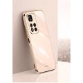 For Redmi Note 11 Back Case Luxury Ultra Golden Plating Phone Cases Soft Tpu Silicone Shockproof Camera Protective Casing Cover - Camera - Phone Back Cover. 