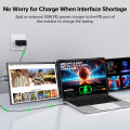 UPERFECT 14 Triple Laptop Screen Extender 2K 1440P IPS Portable Monitor for 13-17.3Laptop HDMI USB C Dual Extender Display.