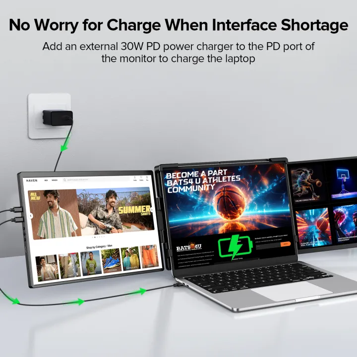 UPERFECT%2014%20Triple%20Laptop%20Screen%20Extender%202K%201440P%20IPS%20Portable%20Monitor%20for%2013-17.3Laptop%20HDMI%20USB%20C%20Dual%20Extender%20Display%20-%20Image%206