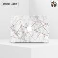 MacBook Stickers ,MacBook Decal - Removable Vinyl with Apple Diecut-White & Gold Marble Design Skin for MacBook Air 13 inch, MacBook Pro 13 inch - Best Decorative Sticker For 13 Inch Macbook.